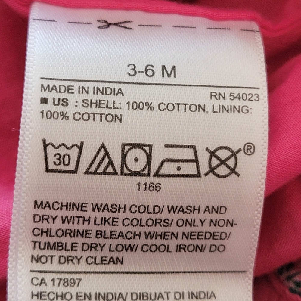 Old Navy Little Girls Pink  Floral jumper 3-6 month - Picture 7 of 8
